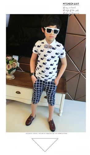 夏裝 夏款童裝男童中褲2015中大童兒童韓版格子童褲 免費代理 一件代發(fā)原始圖片3