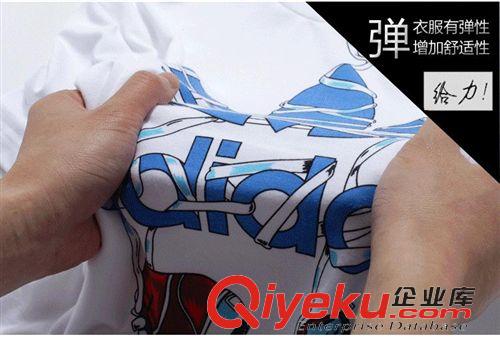 夏季爆款 2015夏季新款男式t恤 印花男士t恤男 圓領休閑純棉t恤一件代發原始圖片3