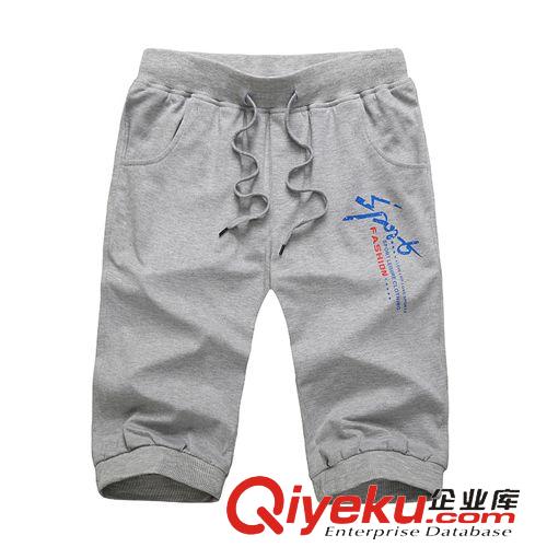 短褲 品牌麻棉男五分褲 男士麻棉褲 秋季修身男式棉麻褲 5分褲男裝中褲原始圖片2