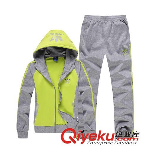 春秋運動套裝 品牌爆款2015春裝新款純棉情侶運動服 男女青年休閑長袖套裝團購原始圖片2