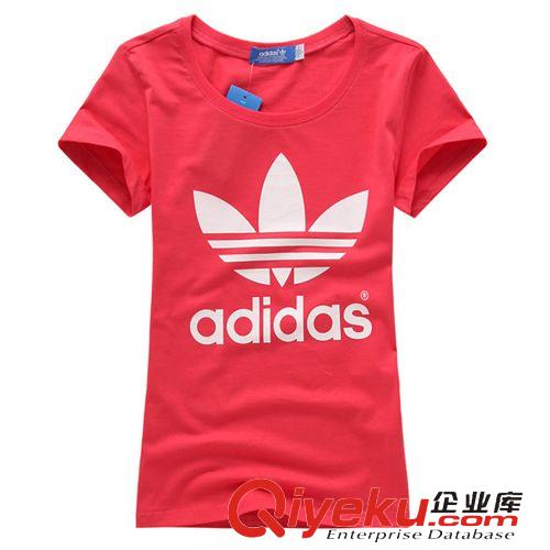 運(yùn)動T恤 品牌2015夏裝新款女式T恤女生圓領(lǐng)短袖純棉透氣修身運(yùn)動t恤衫批發(fā)