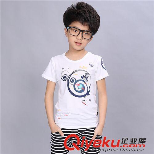 夏季新款第七批 童裝男童夏裝2015新款韓版男童短袖T恤中大童夏季純棉短袖T恤代發