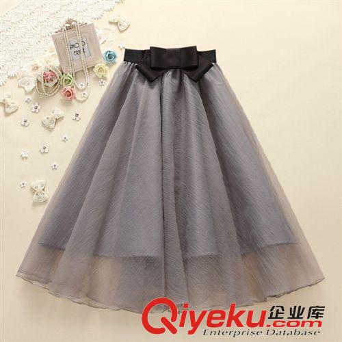 下裝 韓國(guó)stylenanda 高腰牛仔長(zhǎng)裙時(shí)尚折疊搭扣半身裙女一件代發(fā)