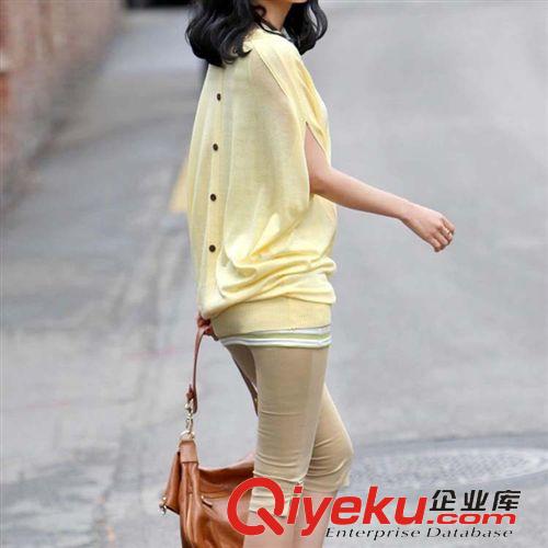 下裝 2015夏季韓版下裝胖MM女褲彈力大碼七分褲女夏顯瘦中褲休閑褲原始圖片3