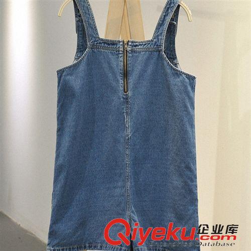 下裝 夏季新款牛仔背帶短褲韓版百搭顯瘦連體短褲吊帶背帶褲女一件代發(fā)原始圖片3
