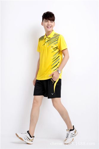 自主品牌1 zp男子休閑羽毛球服 俱樂部 網(wǎng)球服快干透氣運動套裝