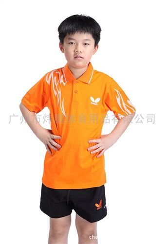 B.F 兒童兵乓球服羽毛球服休閑棉質(zhì)運動套裝學(xué)生乒乓運動服套裝原始圖片2