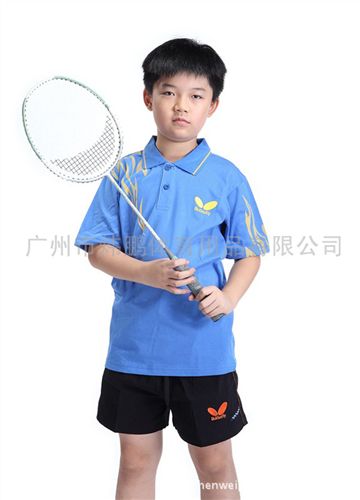 B.F 兒童兵乓球服羽毛球服休閑棉質(zhì)運動套裝學(xué)生乒乓運動服套裝原始圖片3