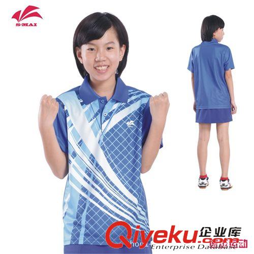 童上衣Shirt For Children 吸湿排汗 速迈SM024B女羽毛球服乒乓球服  中小学生童装 训练服