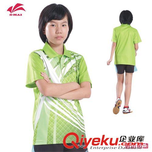 童上衣Shirt For Children 速迈SM024女羽毛球服乒乓球服 训练服 中小学生童装 透气排汗