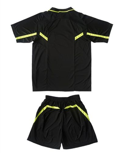 足球服 中健足球裁判服 翻領 無LOGO 足球服批發 足球短袖套裝 廠家直銷原始圖片2