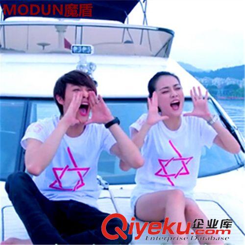 2015年4月新款 夏裝新款妻子的謊言徐璐孫佳媛同款短袖棉印花男女情侶裝t恤原始圖片2