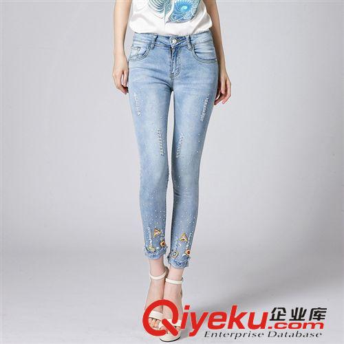 牛仔系列 廠家直銷 2015磨破個(gè)性牛仔短褲女韓版潮款夏季新品毛邊顯瘦百搭