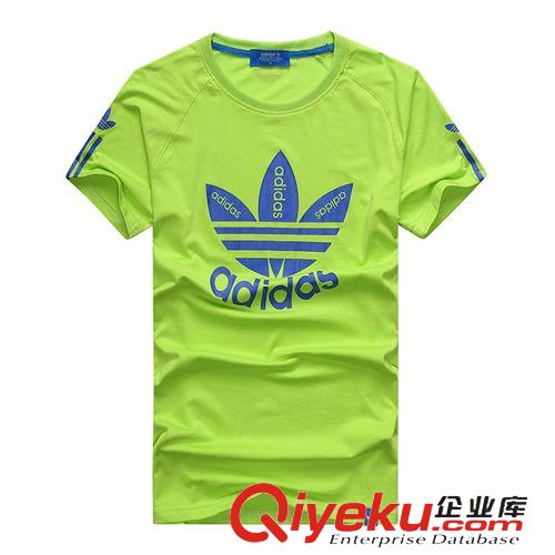 第三波 新款男女情侶純棉休閑圓領(lǐng)短袖印花T恤 糖果色透氣清涼汗衫原始圖片2
