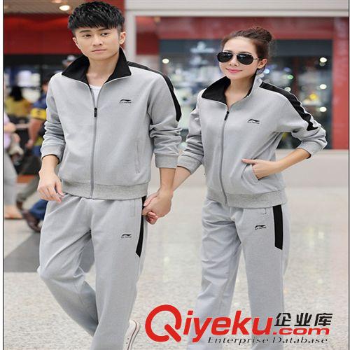 {dy}波 新款春季品牌情侶服飾 休閑運動套裝 純棉簡約大碼寬松戶外運動
