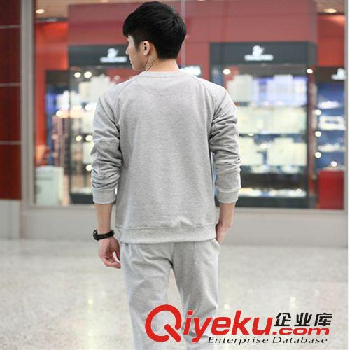 {dy}波 春秋新款時尚靚仔裝男士套裝戶外休閑運動套裝大碼男裝原始圖片3