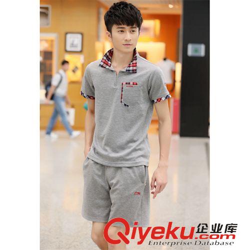 情侶套裝休閑運動套裝 夏季新款情侶休閑運動套裝戶外運動健身服短袖