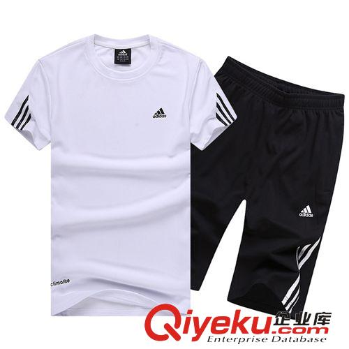 男士運(yùn)動(dòng)休閑套裝 夏季短袖運(yùn)動(dòng)套裝男夏款圓領(lǐng)速干衣跑步健身網(wǎng)球足球服吸汗透氣