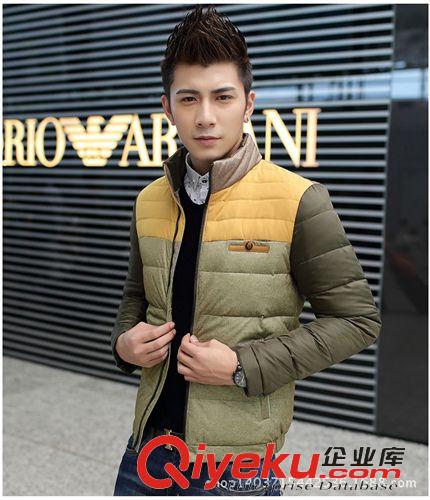 羽絨服系列 無帽立領薄款羽絨服男士羽絨服修身短款戶外韓版秋冬潮男外套 182