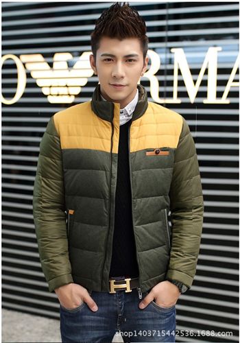 羽絨服系列 無帽立領薄款羽絨服男士羽絨服修身短款戶外韓版秋冬潮男外套 182