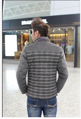 羽絨服系列 2014冬季男裝韓版修身羽絨服外套潮加厚男士短款 批發代理021