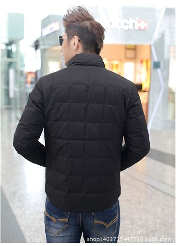 羽絨服系列 羽絨服修身保暖時尚棉衣潮外套立領(lǐng)冬裝夾克韓版2014男裝 045原始圖片2