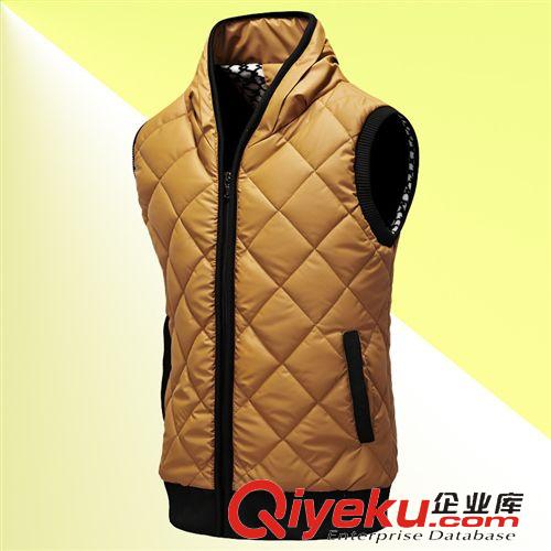 背心 馬夾 團(tuán)購(gòu)品牌新款男裝修身無(wú)袖馬夾男士韓版休閑運(yùn)動(dòng)背心加大棉馬夾男