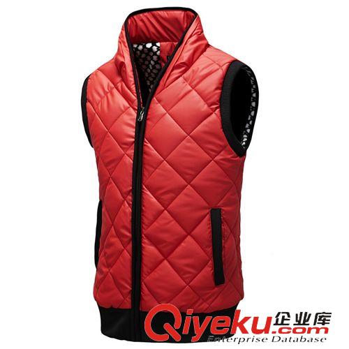 背心 馬夾 團(tuán)購(gòu)品牌新款男裝修身無(wú)袖馬夾男士韓版休閑運(yùn)動(dòng)背心加大棉馬夾男原始圖片3