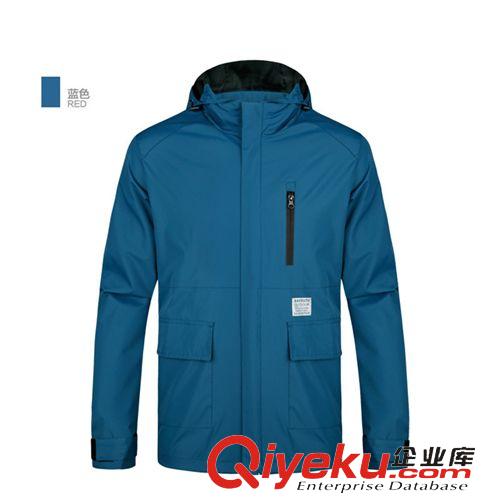 衛(wèi)衣 新款運(yùn)動裝男沖鋒衣戶外防風(fēng)防雨透氣單層可脫卸帽戶外服春秋原始圖片2