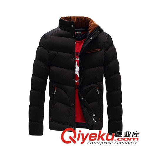 棉衣 男裝批發(fā)2014新款秋冬棉衣立領(lǐng)純色棉服男式爆款外套棉襖99821原始圖片2