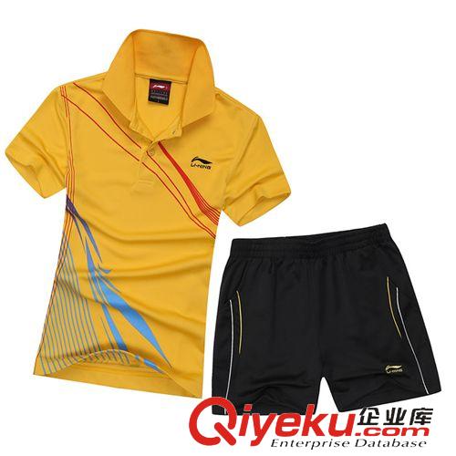 李寧 夏款套裝  2014夏季新款 運動休閑裝 情侶套裝 實體團購批發套裝 一件代發原始圖片3
