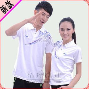 t恤衫 李寧 廠家批發(fā)2014夏季女裝新款情侶裝短袖鳳尾情侶衫旅游polo衫潮男
