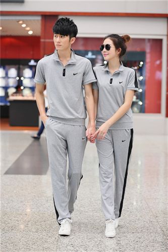 各品牌 春秋套裝 2015新款夏裝運動服套裝男 夏季短袖T恤男士運動健身套裝批發