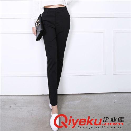2015新品上架New！ 2015春秋新款 韓國進口長褲女修身西裝褲 休閑西褲女小腳顯瘦原始圖片3