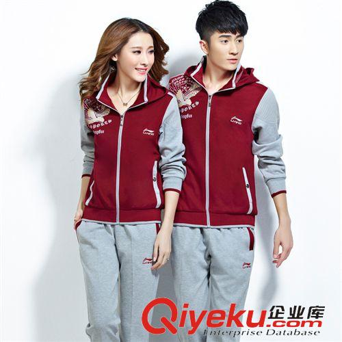 運(yùn)動(dòng)套裝 時(shí)尚情侶拼色運(yùn)動(dòng)套裝 秋冬新款運(yùn)動(dòng)版情侶裝 情侶休閑運(yùn)動(dòng)套裝原始圖片3