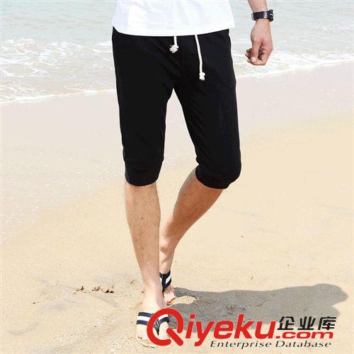 運(yùn)動(dòng)褲 運(yùn)動(dòng)短褲男 夏七分褲男士純棉7分休閑韓版運(yùn)動(dòng)褲 中褲 馬褲男代發(fā)原始圖片3