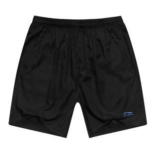 運動褲 特價運動短褲男夏5分褲 滌綸透氣跑步褲男式純色籃球大碼五分短褲原始圖片2