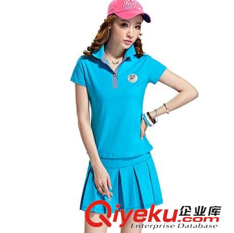 女式休閑套裝 2015新款韓版女夏休閑短袖運動套裝褲裙2件套原始圖片3