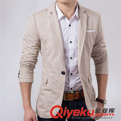 男式休閑西裝 2015春秋新款男士小西裝 男式西服外套 高品質(zhì)男裝一件代發(fā)大貨原始圖片2