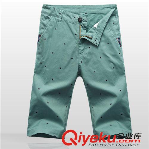 男式休閑褲 2015新品 男裝純棉中褲 男式五分褲 男士休閑褲  純棉男中褲批發原始圖片2