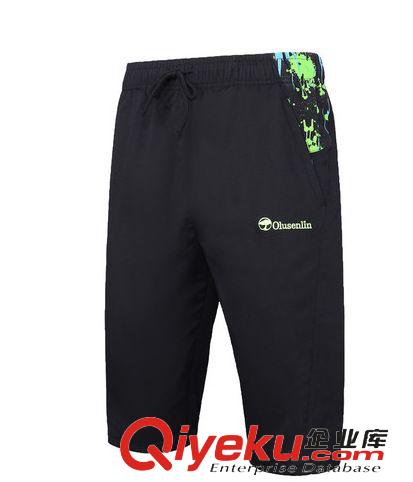 休閑運動POLO aoque/歐陸森林夏款男休閑運動五分褲速干透氣排汗戶外跑步中短褲原始圖片2