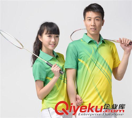 網羽系列 新款羽毛球服批發運動短袖T恤翻領情侶款網球服吸濕排汗510