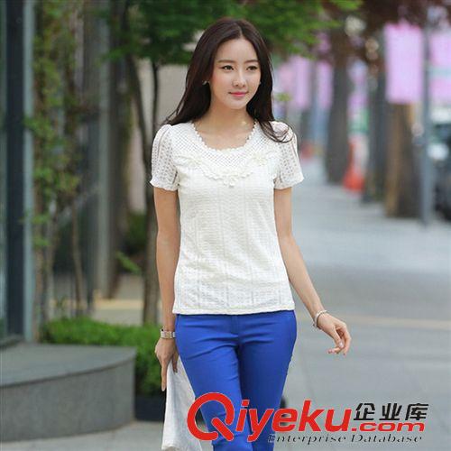 5月新款一期 2015夏季新款韓版女裝雪紡衫 時尚修身女裝無袖背心雪紡衫上衣潮