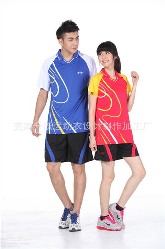 羽排乒網 排球服裝套裝紅色、排球服裝男、排球服女套裝、排球服訓練服原始圖片3