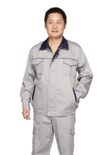 工作服 工程服套裝、灰色工廠廠服、廠服套裝定做、廠家直銷價原始圖片2