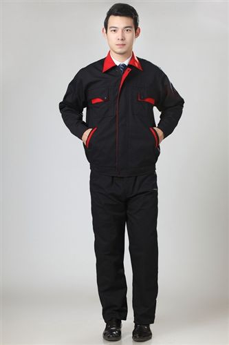 工作服 工程服套裝、藍色工廠廠服、廠服套裝定做、立體口袋全工藝