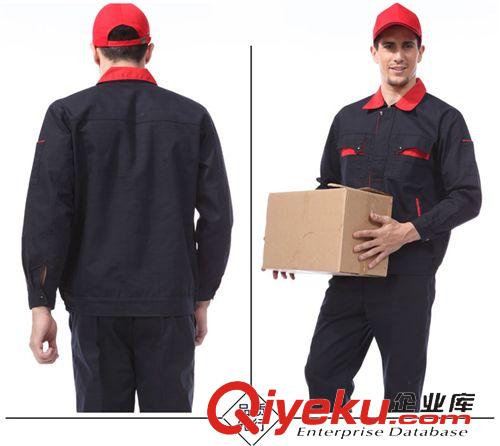 工作服 工程服套裝秋冬裝、黑色廠服定制、現(xiàn)貨工程服批發(fā)原始圖片2