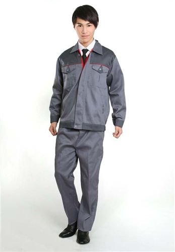 工作服 灰色廠服秋冬裝、車間工程服、定制冬季廠服套裝原始圖片2