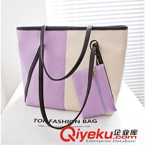 經(jīng)典款式 網(wǎng)店代理一件代發(fā) 撞色休閑女包 手提單肩包（配小包）原始圖片3