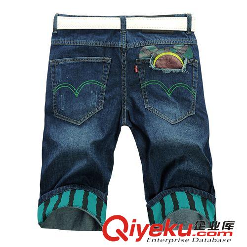 男裝----------------- 網(wǎng)店代理新款男裝短褲薄款牛仔短褲服裝加盟代發(fā)原始圖片3